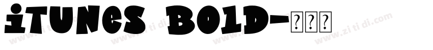 iTunes Bold字体转换